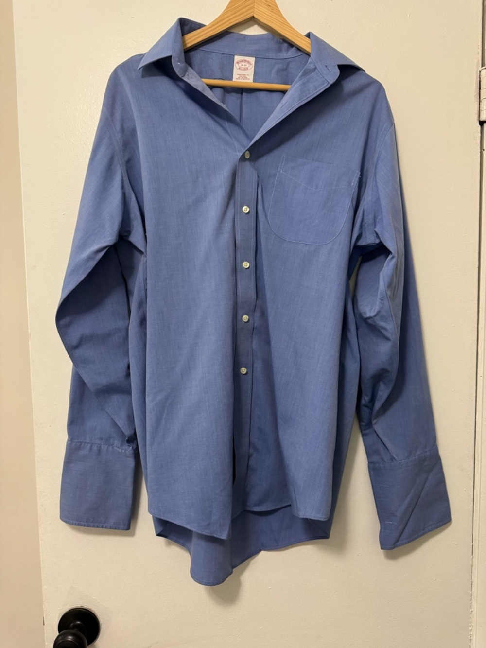Brooks Brothers Men's Light Blue Button-Down Dress Shirt